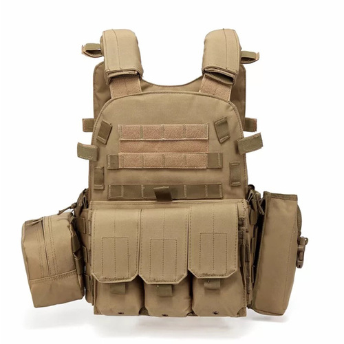 Outdoor protective combination training vest multi-functional MOLLE expansion outdoor adventure protection set 6094 vest