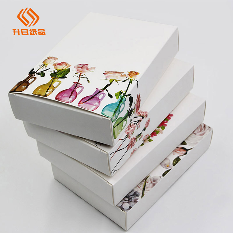 定制精美化妆品包装面膜盒白卡纸logo 护肤品彩盒包装