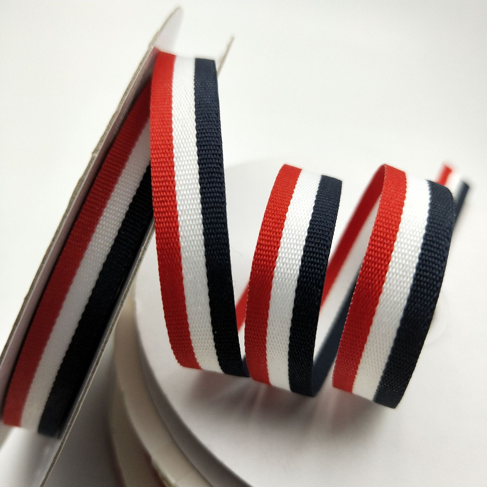 5#Rojo, blanco, azul marino * 7 mm, 200 yardas por rollo