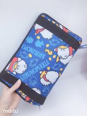 Travel waterproof portable folding travel bag duffel bag cartoon folding bag can be placed on the luggage rack