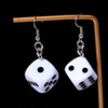 Personality Creative INS Wind Dice Earrings Girl Busudi Personal Cold Wind Dice Ear Recommendation Recommendation