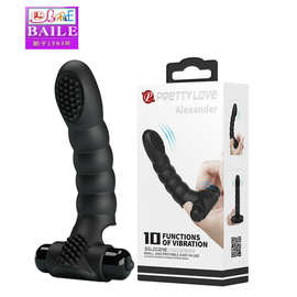 BI-014707百乐派蒂菈十频多点震动硅胶手指套成人用品情趣用品