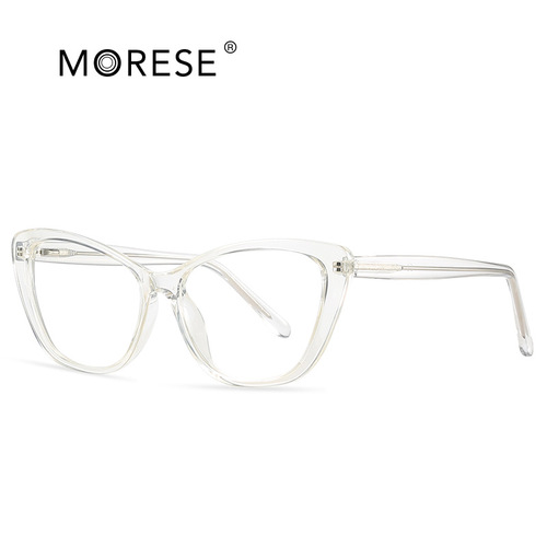 Foreign trade wholesale European and American fashion black frame anti-blue light flat mirror TR90 street photography glasses frame transparent frame for women 2004