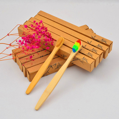 竹筒竹牙刷 一次性牙刷 待客牙刷环保 高档酒店 民宿定制LOGIO