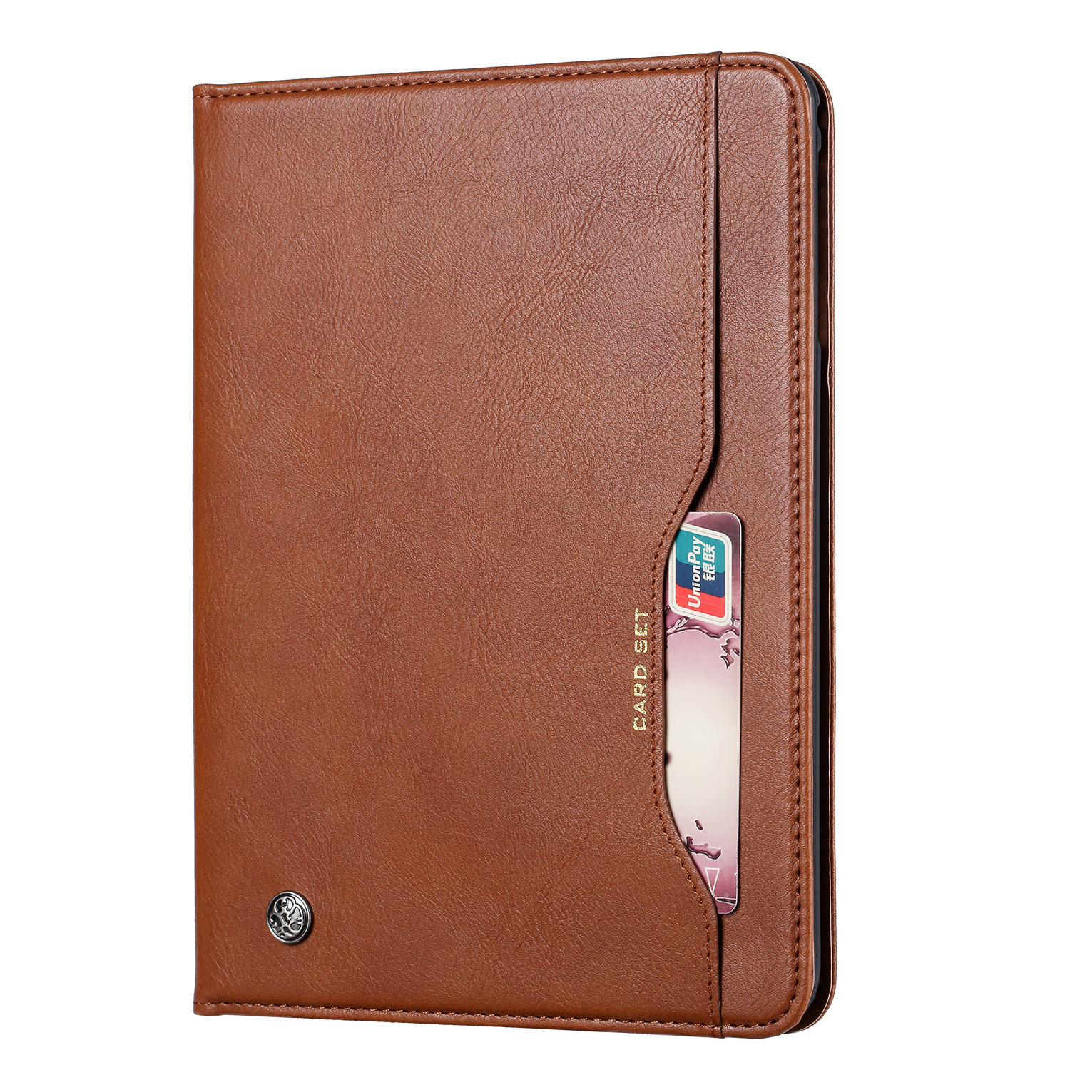 Funda de cuero adecuada para Samsung TabA8T290/T295, funda protectora para teléfono con ranuras para tarjetas, estilo empresarial, venta directa de fábrica.