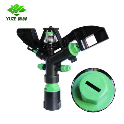 360 automatic rotate Lawn Spray irrigation Plastic Nozzle Spray Uniform Saving time Effort saving Firm triangle Bracket