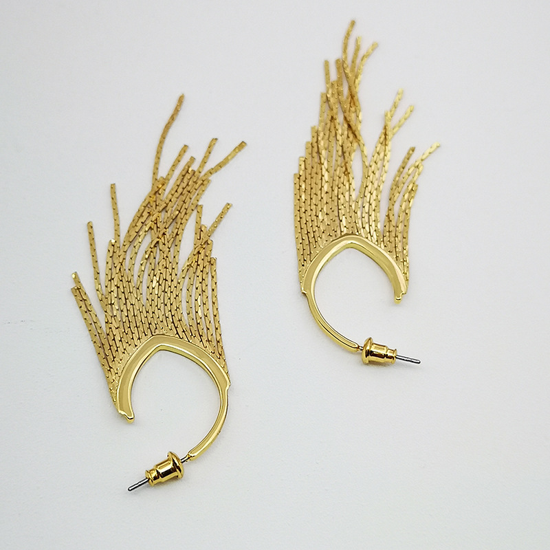 Drop Earrings Classification 1 Pair Fashion Solid Color Alloy Tassel Women's Drop Earrings