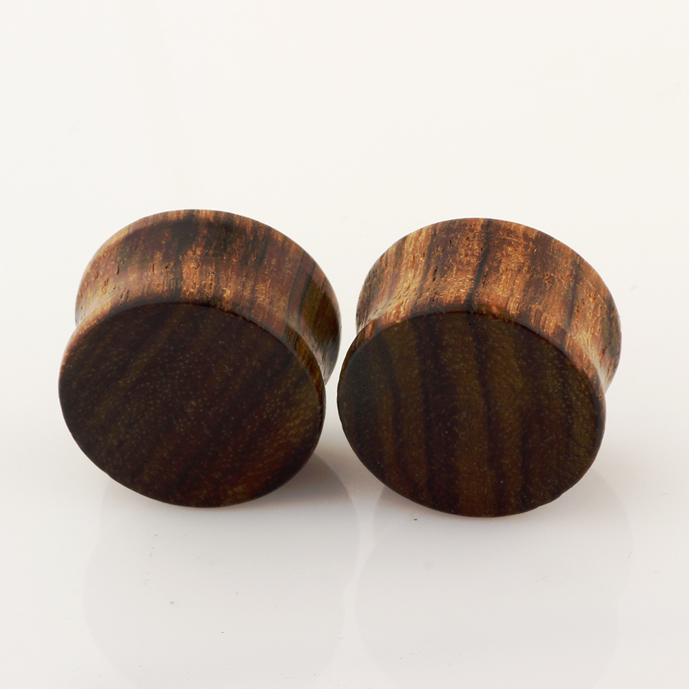 Wood Geometric Ear Expander 20mm Plug Tunnels for Stretched Ear Piercing Jewelry detail image 9