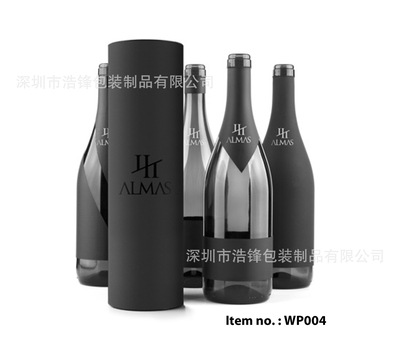 批发定做 厂家仿古红酒盒 复古包装盒 礼盒 葡萄酒盒 圆筒红酒箱