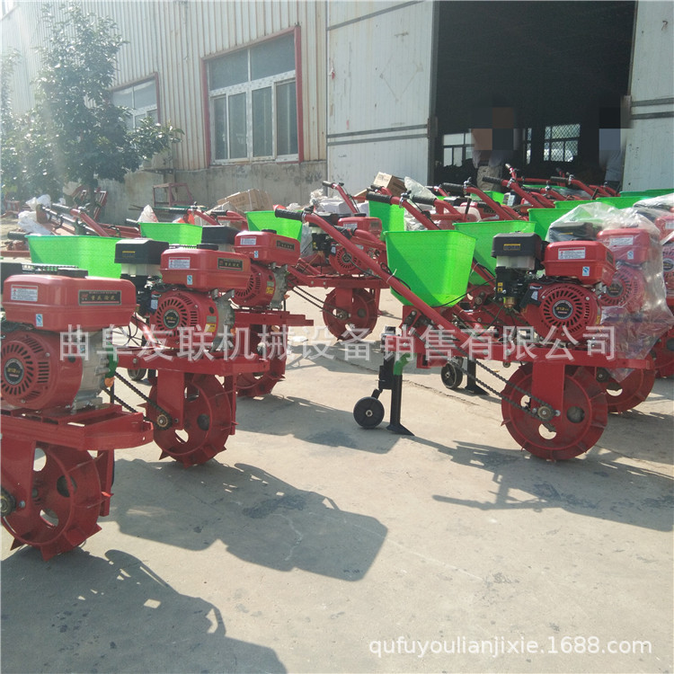 小型玉米地追肥机 江苏省施肥播种机 手扶式追肥汽油播种机58