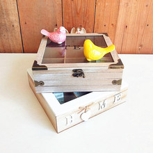 北欧复古桌面茶包盒储物收纳盒木质九格茶包整理盒创意家居装饰品