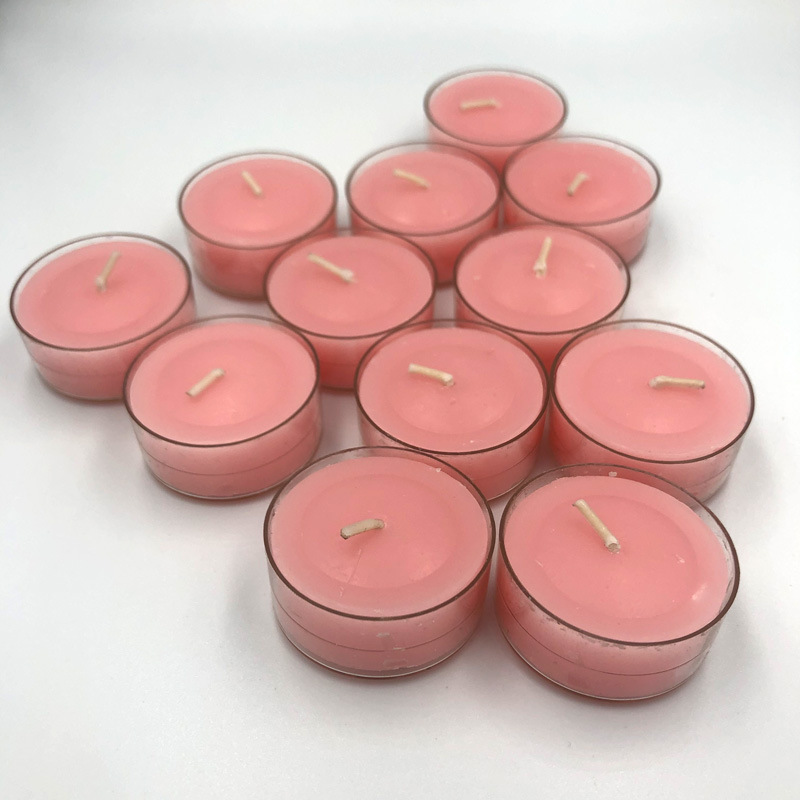 Candle Manufacturers Spot Wholesale Multi-Color Multi-Scent Round Flame-Retardant Pc Transparent Plastic Shell Tealight Display Aromatherapy