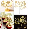 Happy New Year Cake Respuent Dessert Cake Plug -in Caps Baking Cake Decoration New Year Decoration Cake Flag