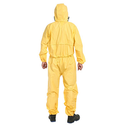 SF一次性透气膜防护衣无纺布隔离衣养殖喷漆防尘PP+PE连体防护服