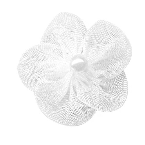 Yao Ming cinta flor decoración 2,8 cm arco hilo de nieve de cinco pétalos de flores Ropa Accesorios falda ropa hecha a mano flor arco