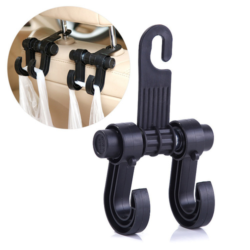 Car seat back hook, car-mounted car interior items, multi-functional hidden car seat headrest hook