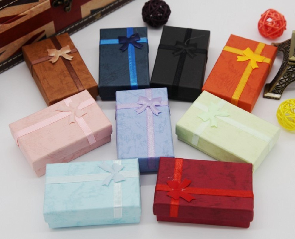 bow Necklace Ring Earrings Bracelet Packaging box Gift box Jewelry box Jewelry box Necklace box