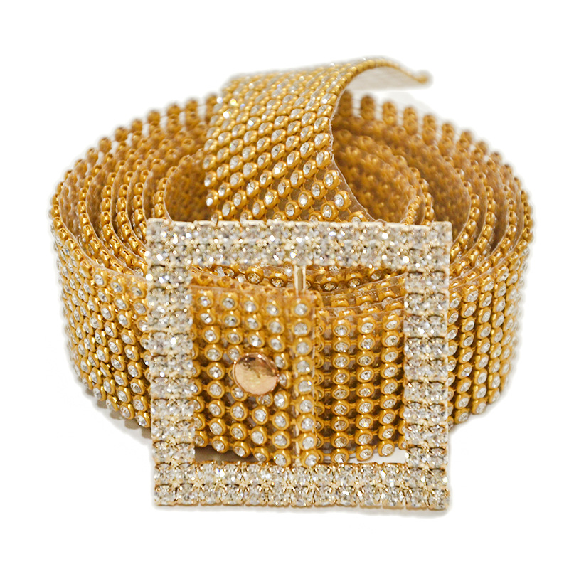 Simple Style Solid Color Alloy Plastic Women's Chain Belts display picture 3