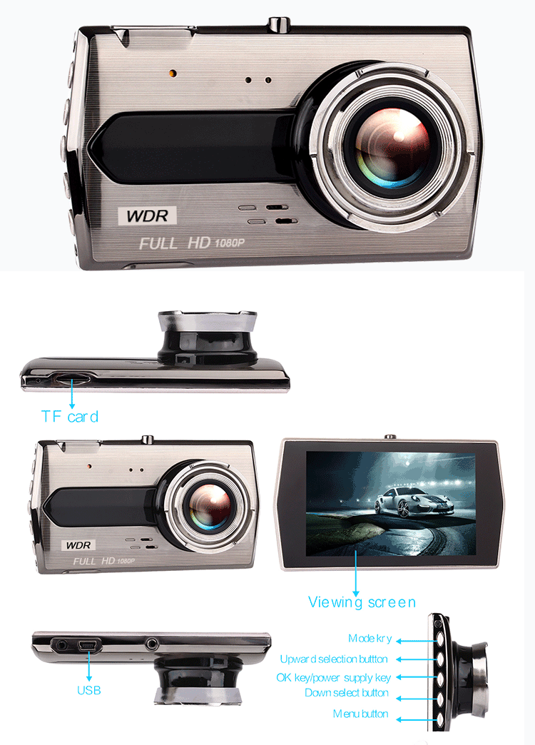 Dashcam Enregistreur vision nocturne 4 pouces - Ref 3423991 Image 25