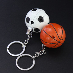 Wholesale Creative Inflatable Lighter Keychain with Basketball and Football Design, Open Flame Lighter Direct Sale