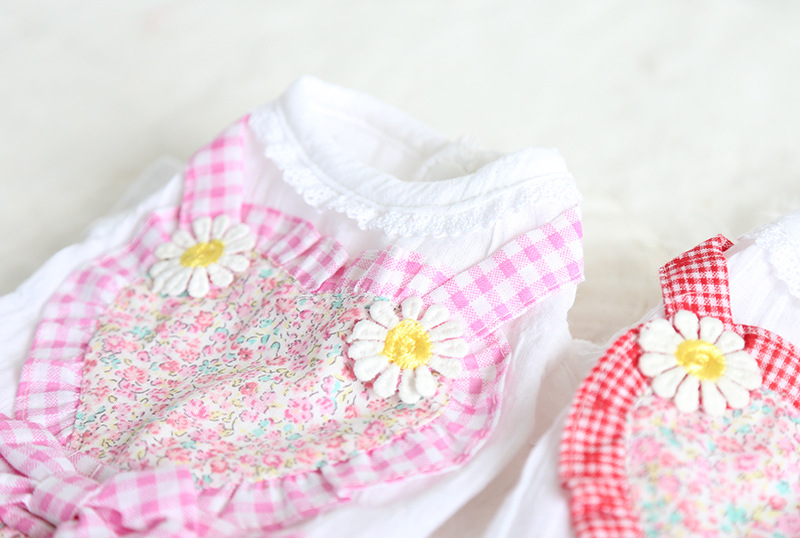 爱心碎花女仆裙