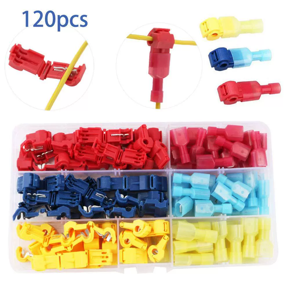 Трансграничная электронная коммерция Горячая 120, только бесплатная линия T-образная Соединительная клемма коробки клемма