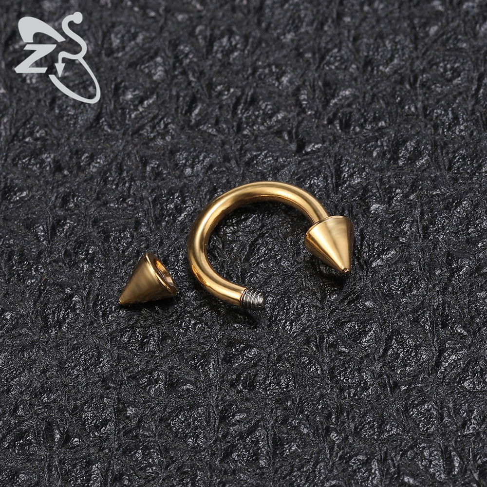 Labret piercing jewelry detail image