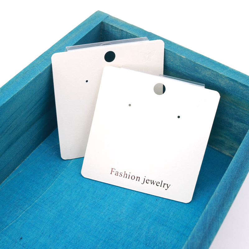 耳环卡片包装新款饰品首饰展示pvc贴纸可定logo