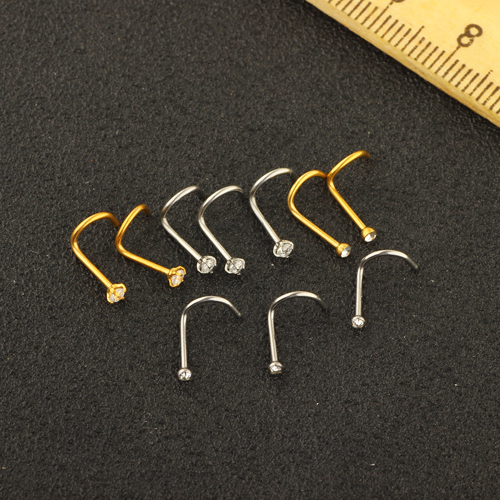 Amazon Body Piercing Set Stainless Steel Jewelry Earrings Nose Rings Wholesale Personalized Earrings detail image 10