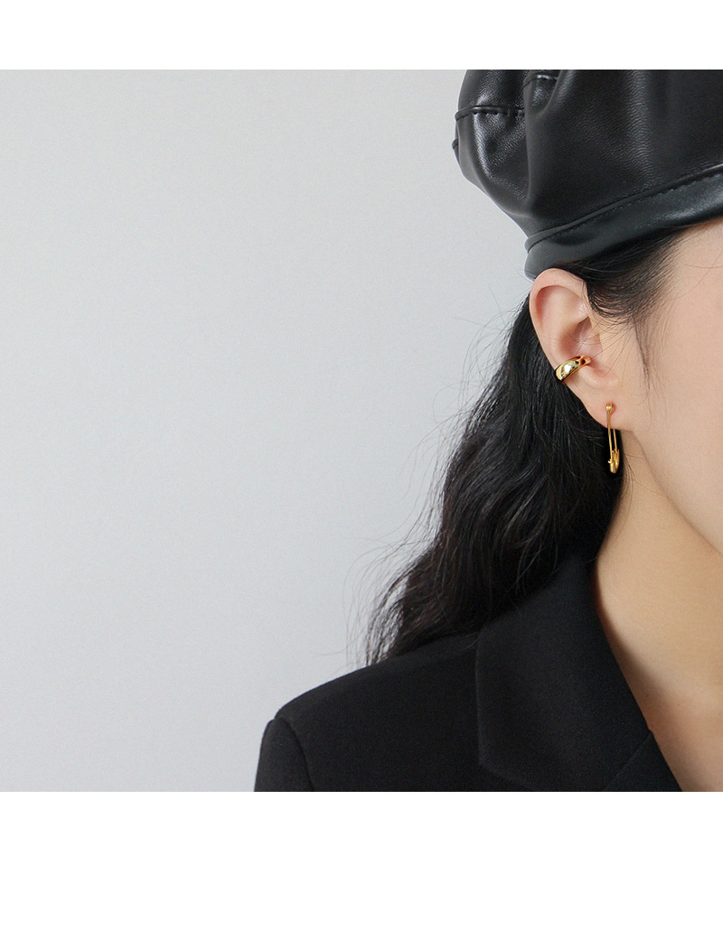 925 Sterling Silver Material Korean Style Pin Silver Earrings Wholesale