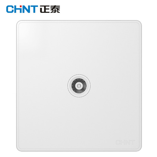 Chint NEW2W wall switch socket 86 type panel white household five-hole USB network plug narrow frame
