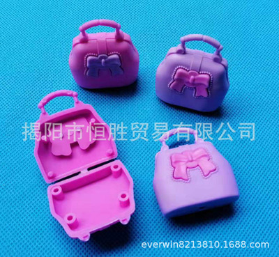 PVC Bag Bow bag Open Multicolor mixed batch