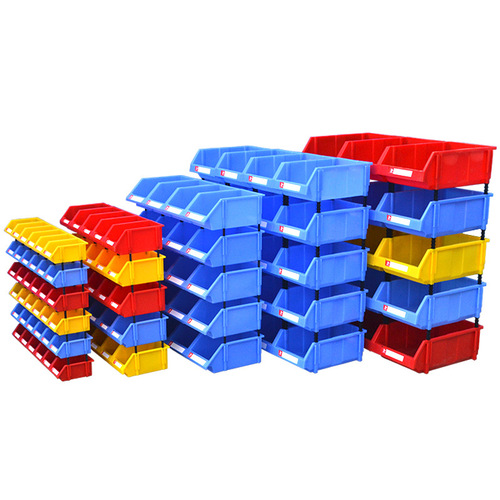 Mingfeng thickened plastic parts box combined material box assembly storage box oblique screw box tool box shelf