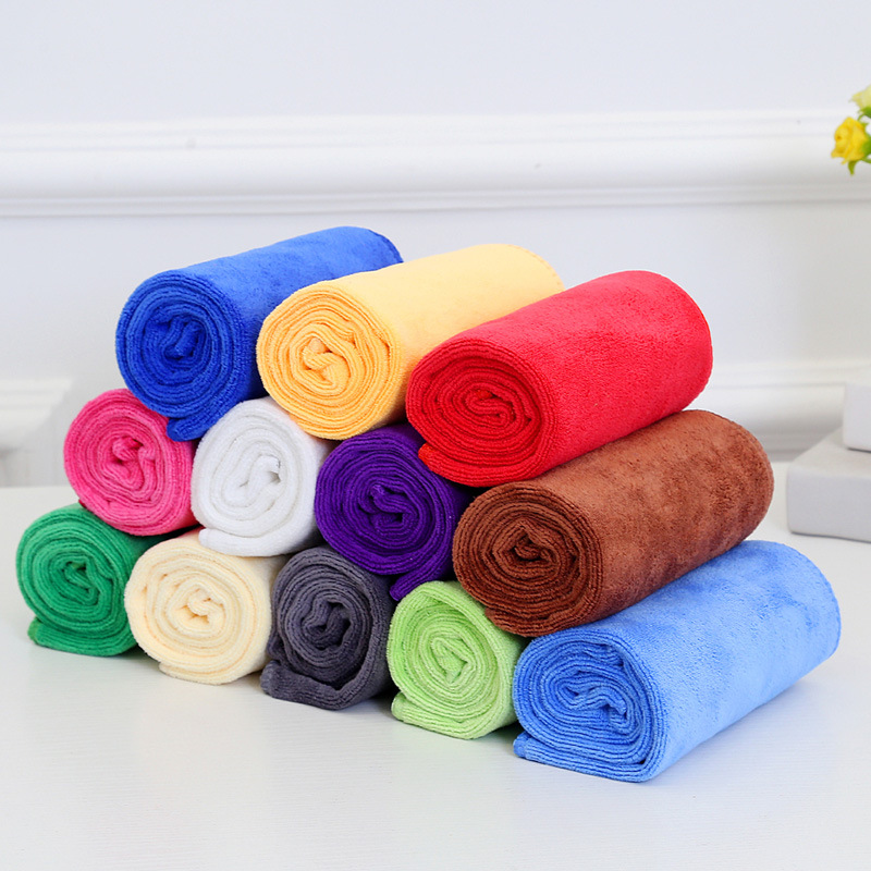 超細纖維毛巾洗車毛巾30*70加厚磨絨幹發巾420g磨絨擦車巾批發