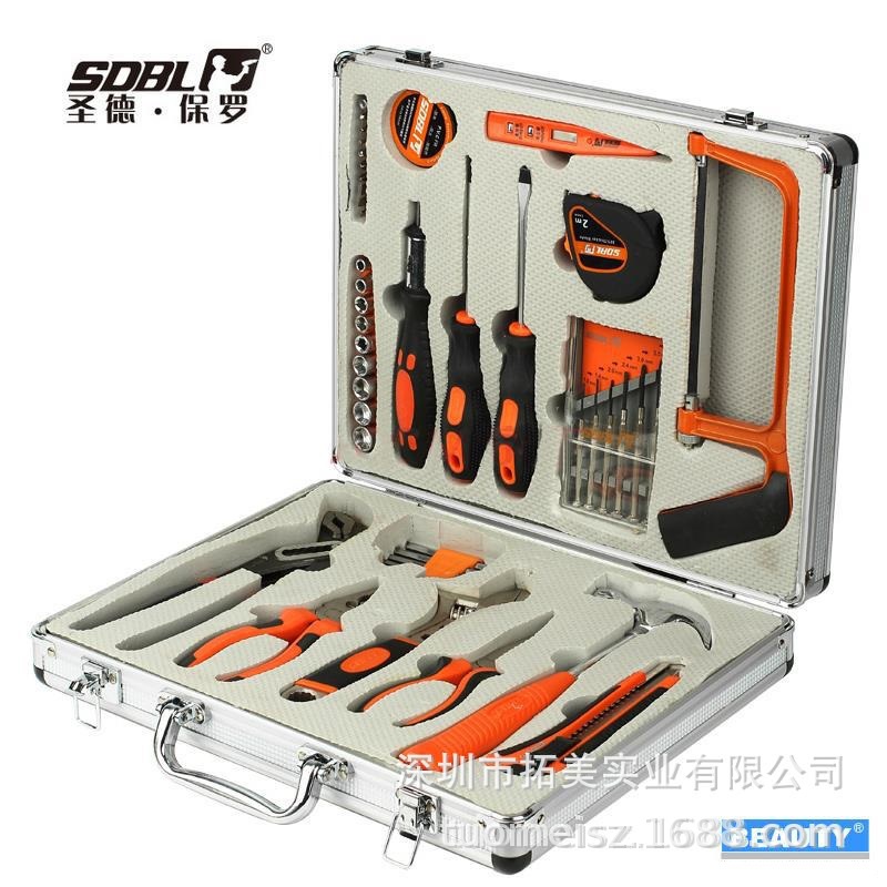 圣德保罗壕华型家用工具套装43件套BL-018五金工具 家庭工具套装