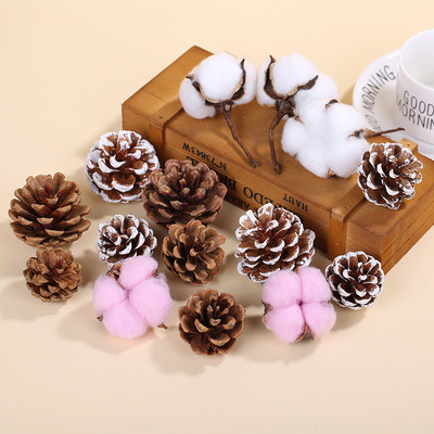 diy christmas tree Garland decorate white Pink Cotton Echinacea Material Science