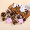 diy christmas tree Garland decorate white Pink Cotton Echinacea Material Science