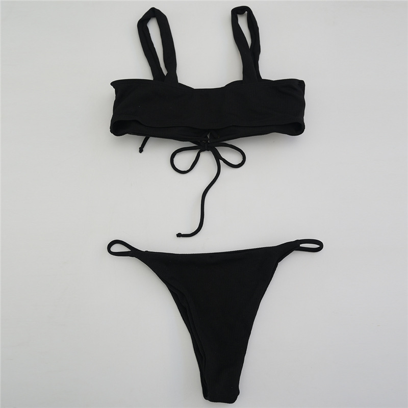 traje de baño caliente moda sexy bikini de dos piezas de la playa de aguas termales NSHL459