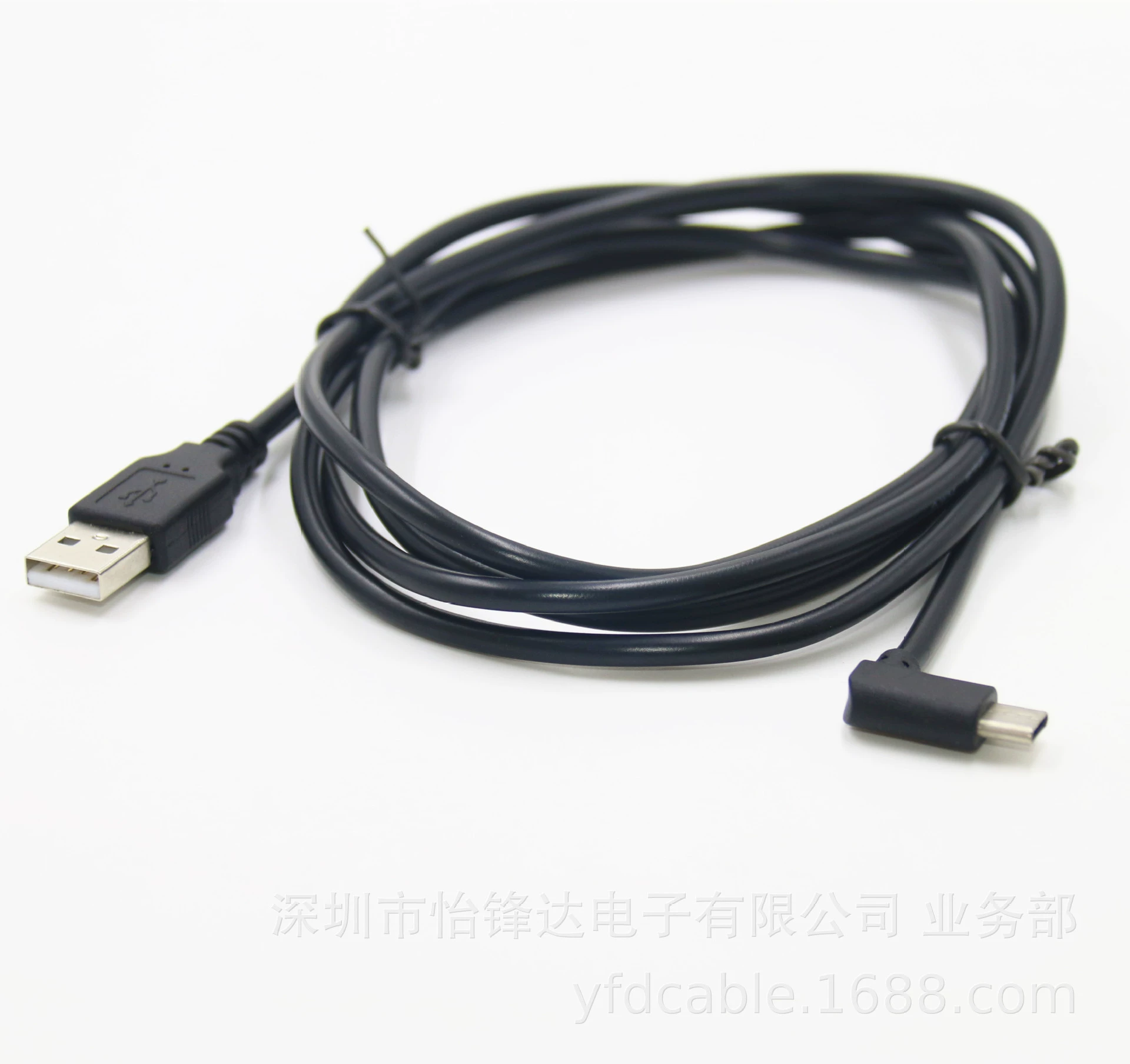 USB2.0 к USB-C кабель данных под углом 90 градусов Type-C 90° скорость зарядки