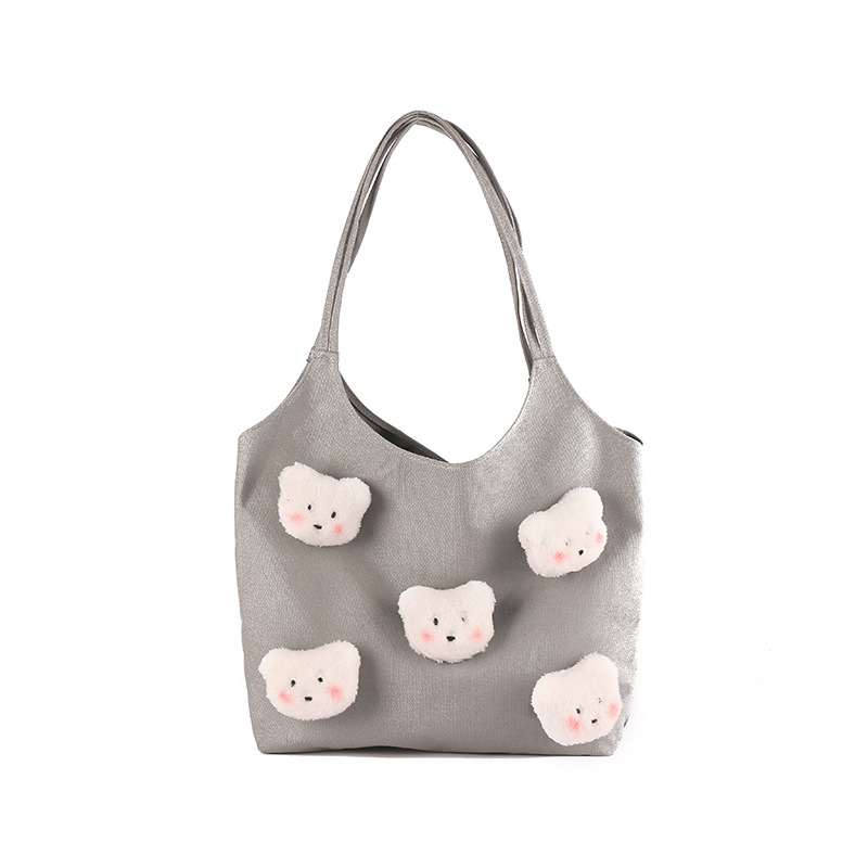 Girl Cute Doll Blush Bear Messenger Bag Student Soft Cute Doll Bag display picture 49