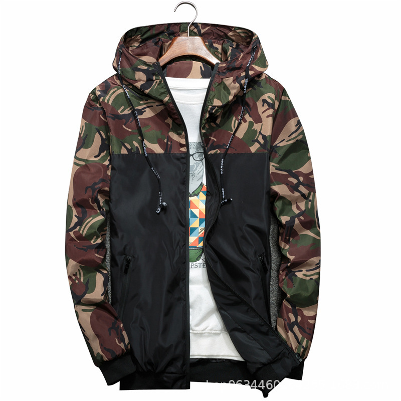 New thin Korean casual jacket men's fashion camouflage jacket men's clothing in spring and autumn a hair substitute 6682