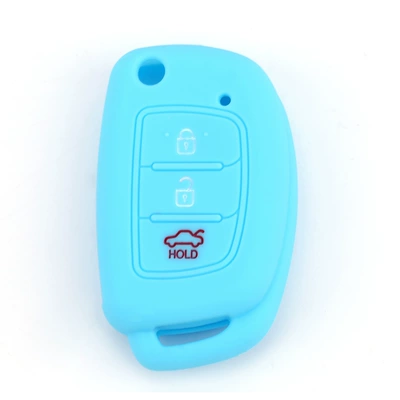 key case Hyunda leading I remote – Car key bag - sky-blue