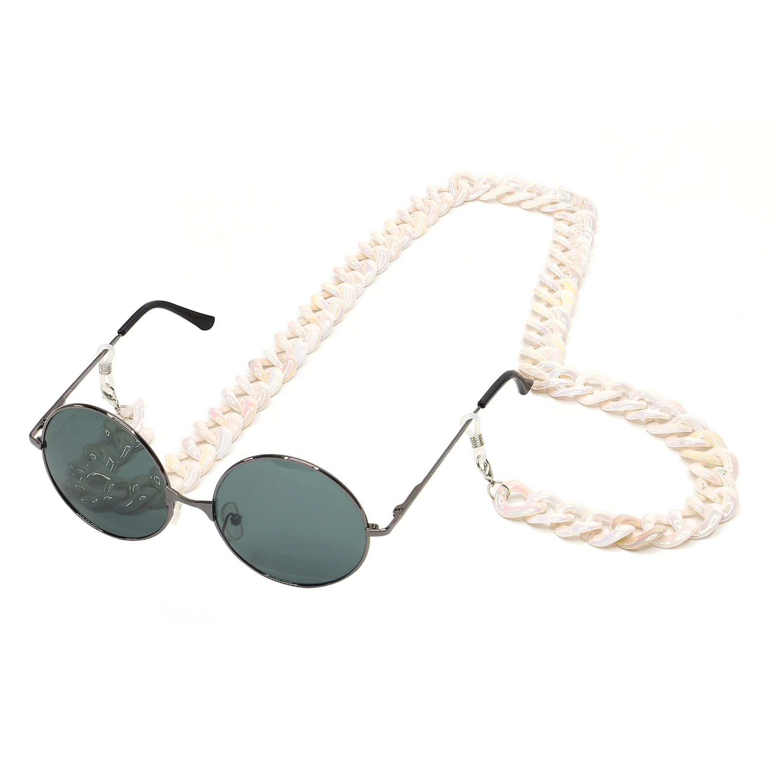 Fashion Contrast Color Thin Chain Acrylic Glasses Chain Wholesale display picture 1