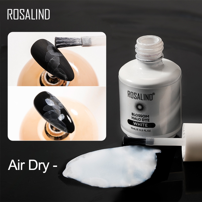 rosalind新款纯白色晕染液 泡泡甲彩绘快干晕染水剂DIY水墨晕染液