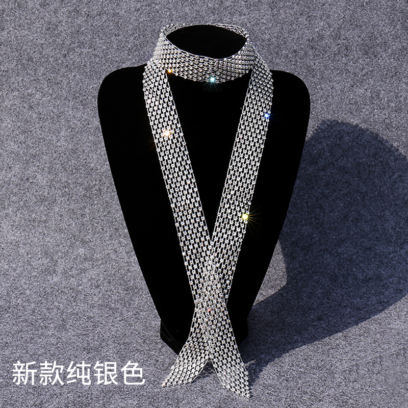 Creative Sailor Dance Shiny Tie Korean Alloy Rhinestone Men's Fashion Tie Bow Tie