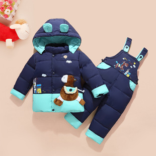 Детский пуховик, зимний комплект, комбинезон, штаны для мальчиков, оптовые продажи