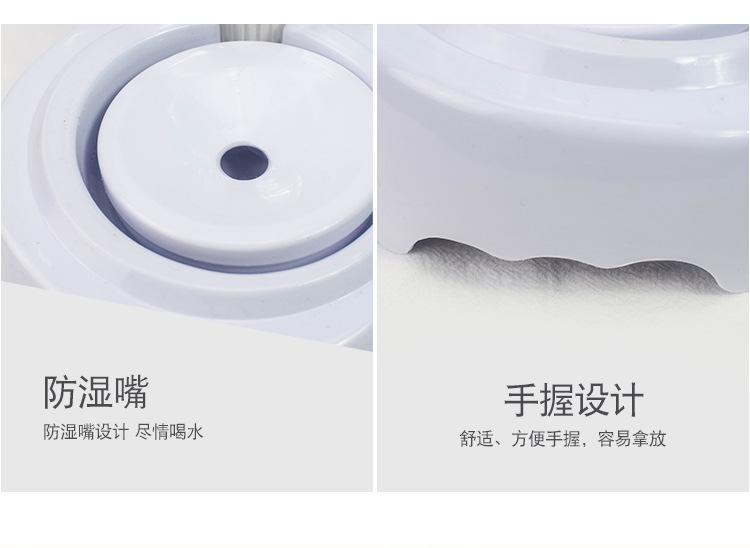 Pet products Pet products New pet products Transparent plastic eating and drinking cat bowl feeder anti-choking cat double bowl a hair replacement undefined