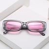 Sunglasses, square trend fashionable glasses, 2020, European style