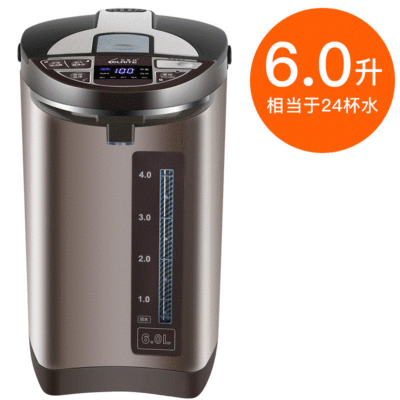 克萊特6.0L電熱水瓶 淘貨源熱銷熱水産品 大容量恒溫家用電開水瓶