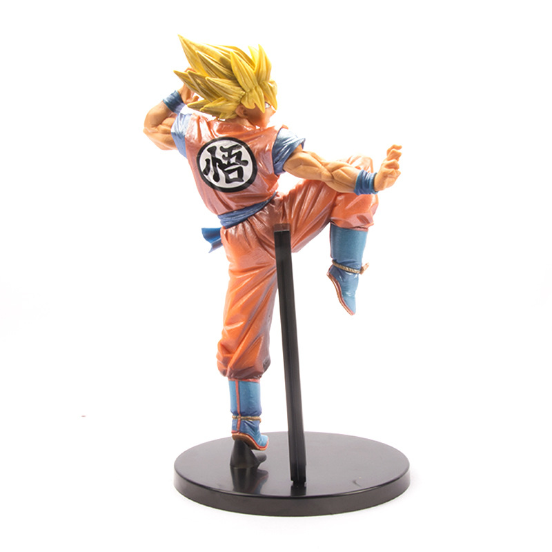 Anime Dragon Ball FES Super Saiyan Sun Wukong modelo hecho a mano PVC caja muñeca adornos